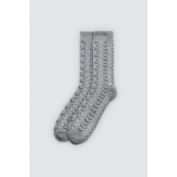 Lot de 4 chaussettes hautes avec revers imprimés anti-pression
