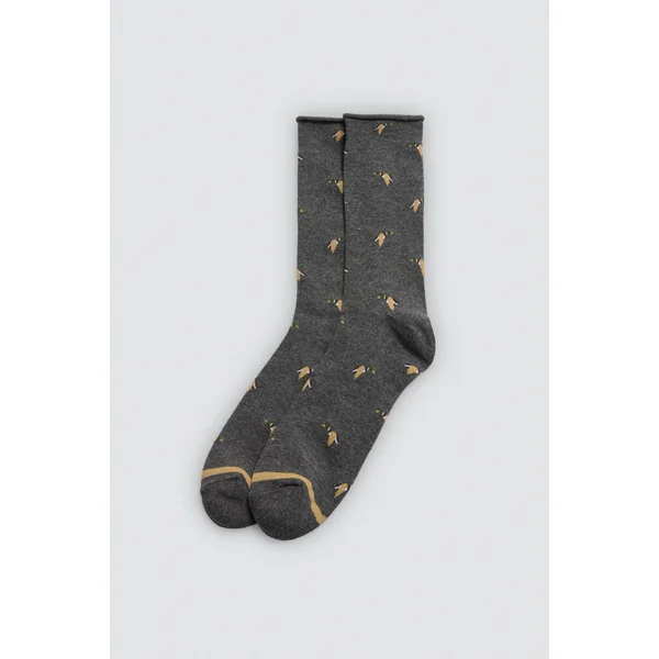 Lot de 4 chaussettes hautes imprimées sans revers