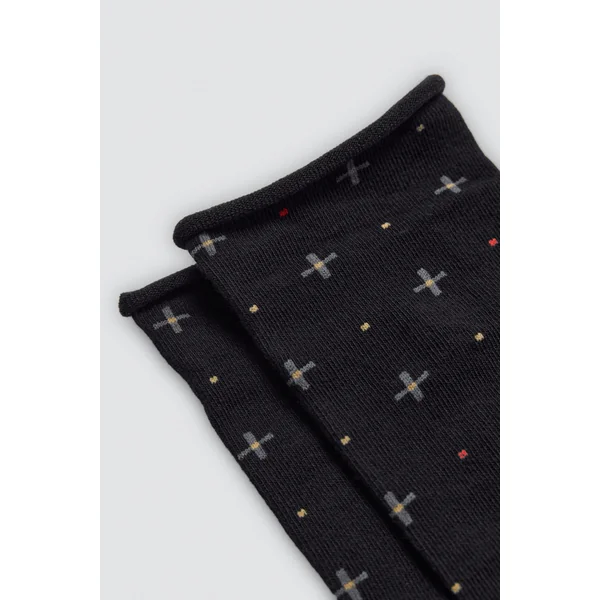Lot de 4 chaussettes hautes imprimées sans revers