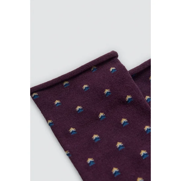 Lot de 4 chaussettes hautes imprimées sans revers