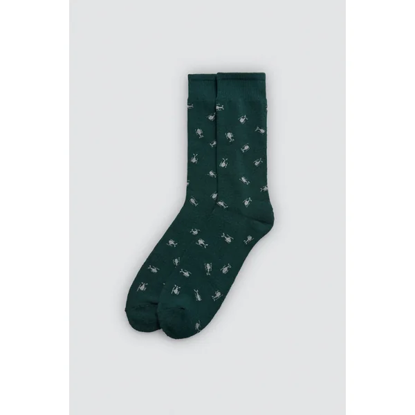 Lot de 4 chaussettes hautes thermiques imprimées