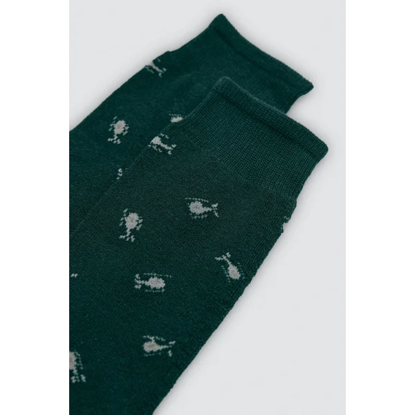 Lot de 4 chaussettes hautes thermiques imprimées