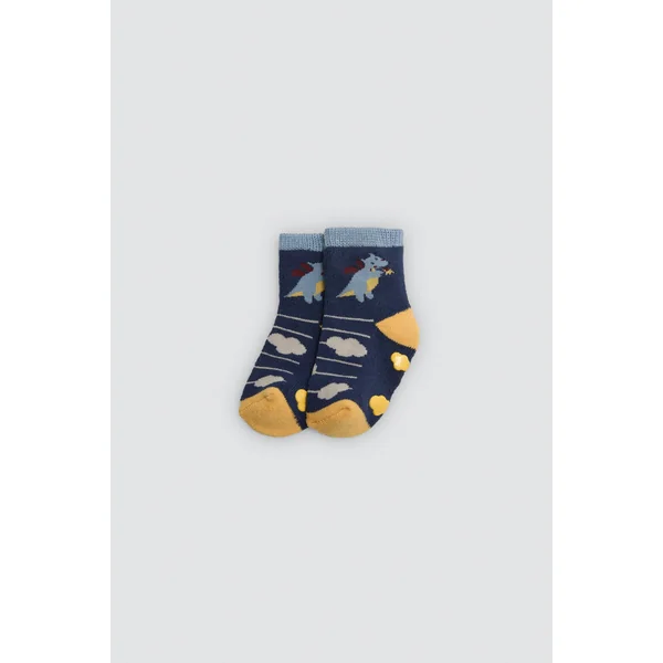 Lot de 4 chaussettes thermiques antidérapantes pour bébé Dragon Tale