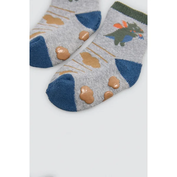Lot de 4 chaussettes thermiques antidérapantes pour bébé Dragon Tale