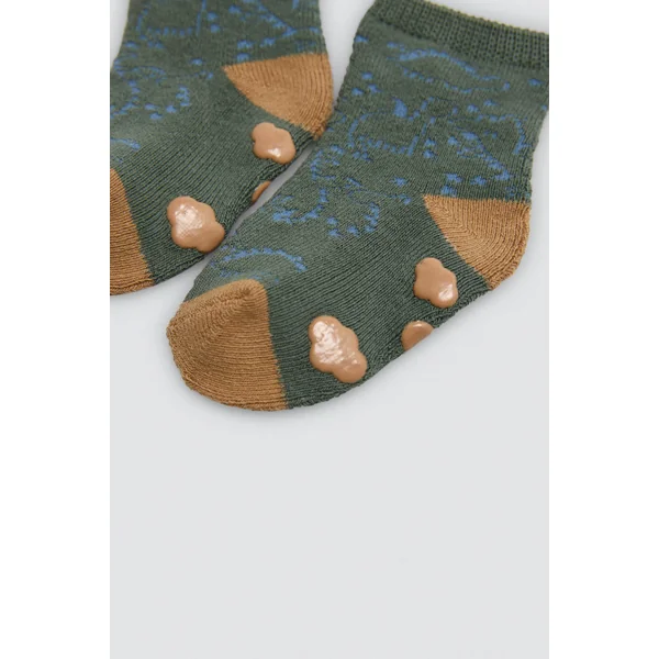 Lot de 4 chaussettes thermiques antidérapantes pour bébé Dragon Tale