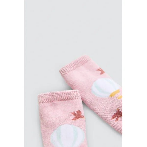 Lot de 4 chaussettes thermiques pour bébé avec imprimés ballons