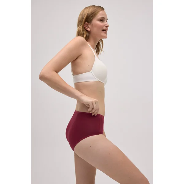 Lot de 4 culottes taille haute basiques en coton