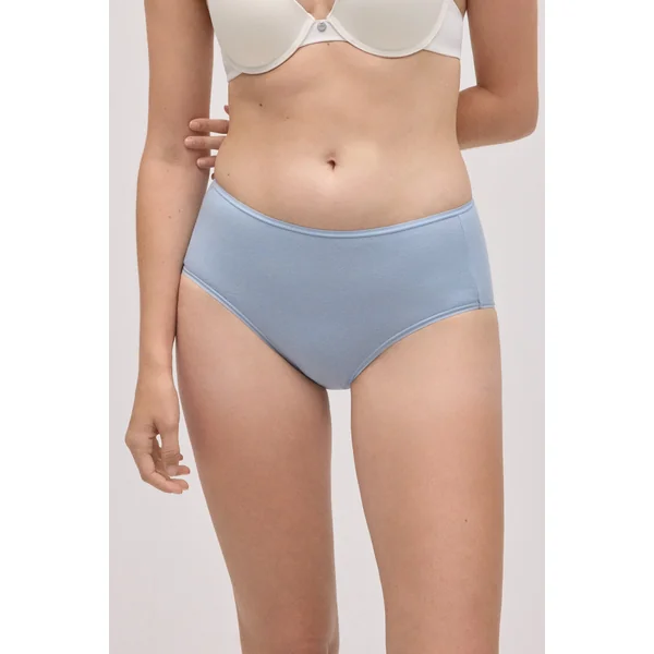 Lot de 4 culottes taille haute basiques en coton