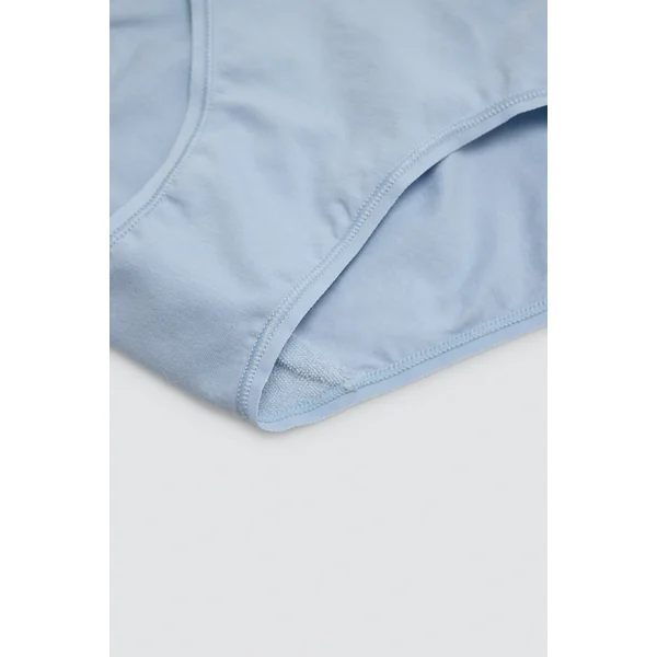 Lot de 4 culottes taille haute basiques en coton