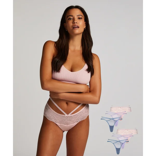 Lot de 6 slips brésiliens - Bleu