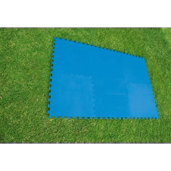 Lot de 9 tapis de sol 50 x 50 cm - bleu