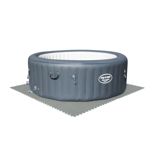 Lot de 9 tapis de sol pour piscine - 50 x 50 cm - gris