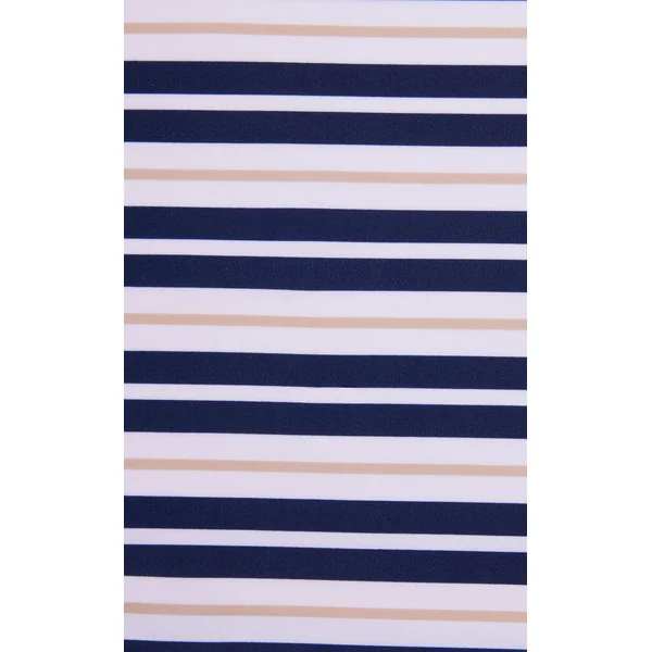 Maillot de bain amincissant bandeau rayé marine