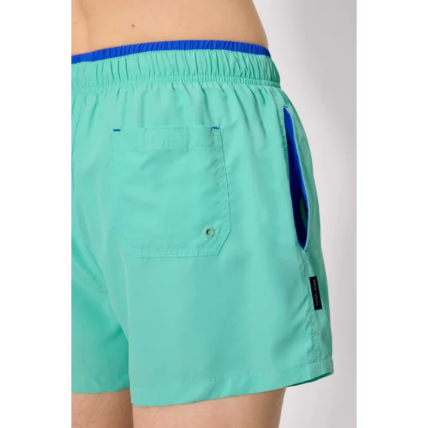 Maillot de bain court avec détail bleu à la taille