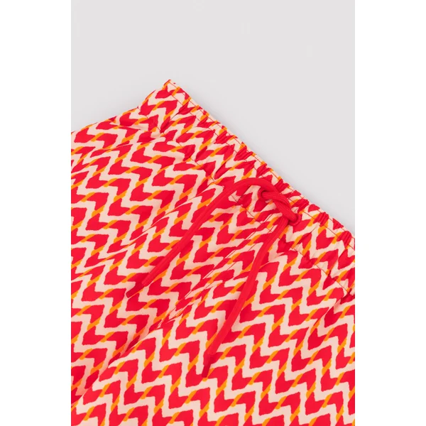 Maillot de bain court pour garçon avec imprimé ethnique multicolore