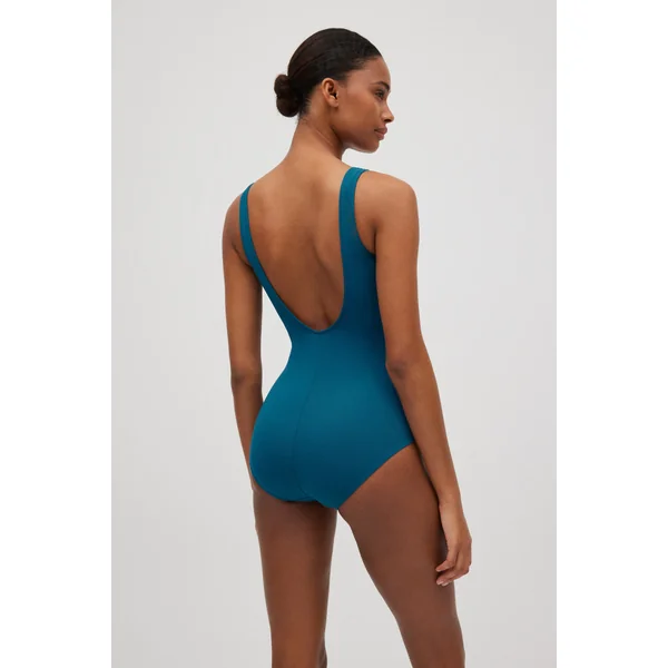 Maillot de bain galbant fleuri micropiqué