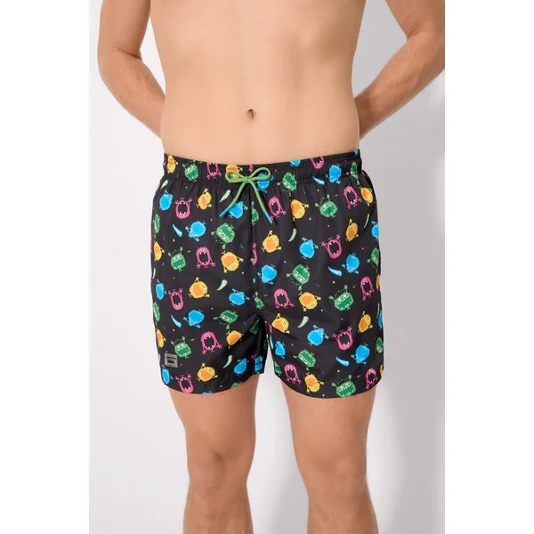 Maillot de bain moyen imprimé monstre Sockarrats