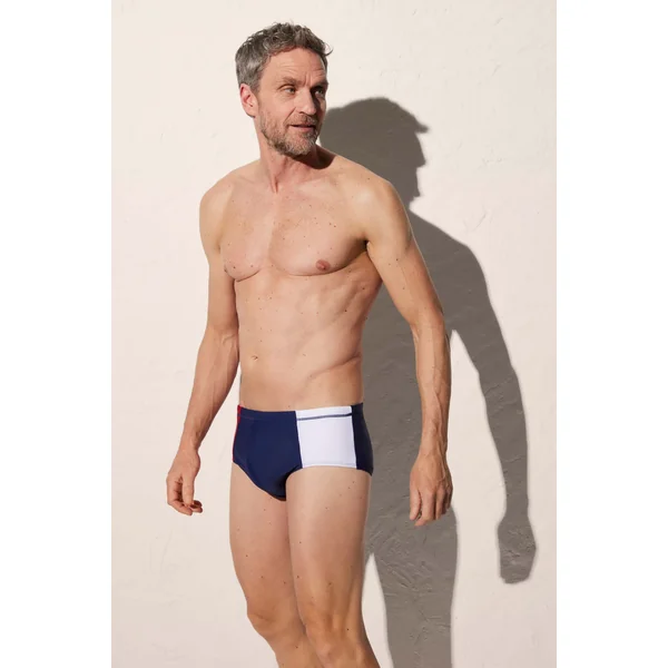 Maillot de bain semi boxer color block
