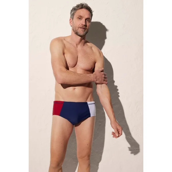 Maillot de bain semi boxer color block