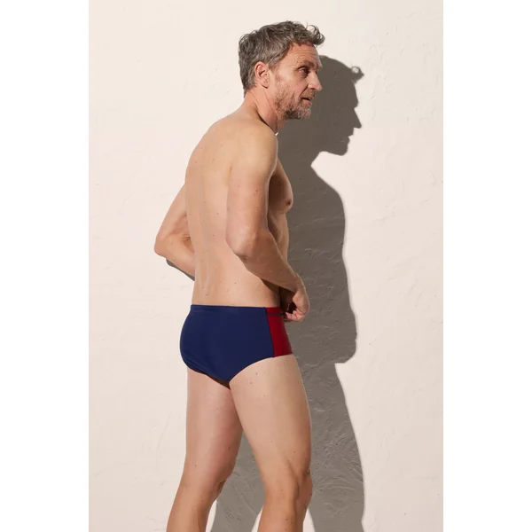 Maillot de bain semi boxer color block