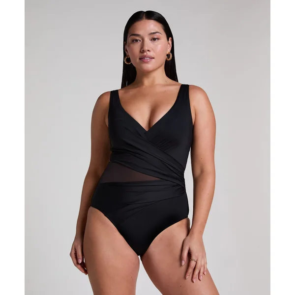 Maillot de bain Shaping Shell Mesh - Noir