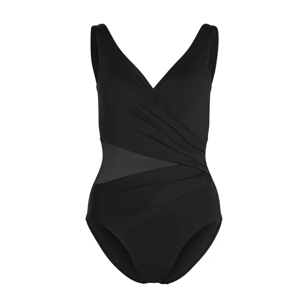Maillot de bain Shaping Shell Mesh - Noir