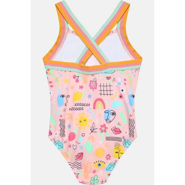 Maillot De Bain Swimsuit W. Elastic Straps, Aop