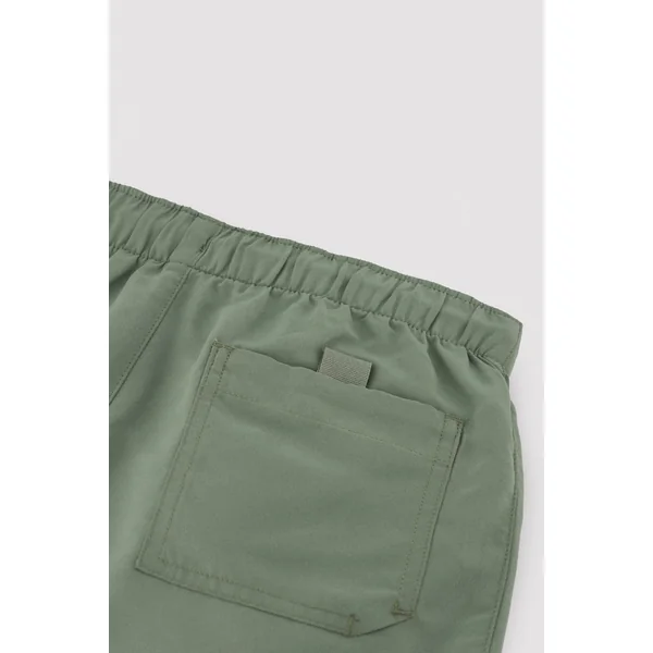 Maillot de bain vert uni pour garçon