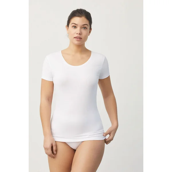 Maillot de corps blanc à manches courtes