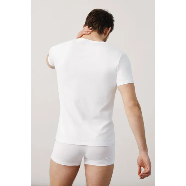 Maillot de corps blanc à manches courtes