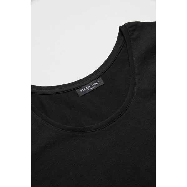 Maillot de corps noir à manches courtes