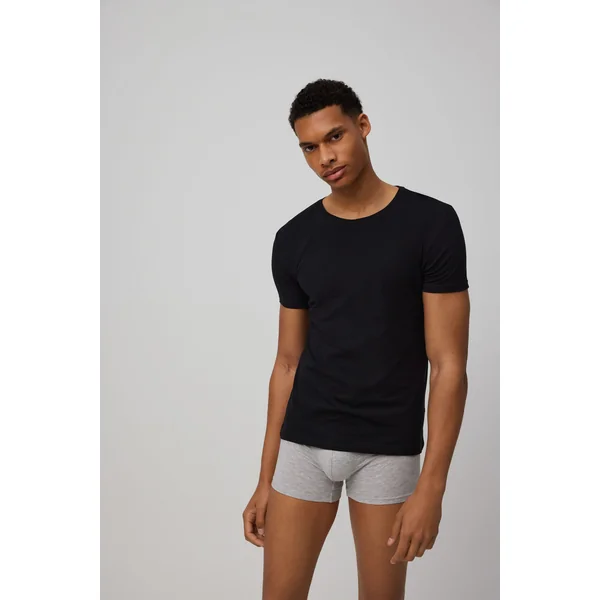 Maillot de corps noir à manches courtes