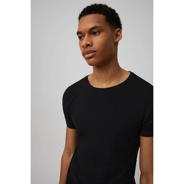 Maillot de corps noir à manches courtes
