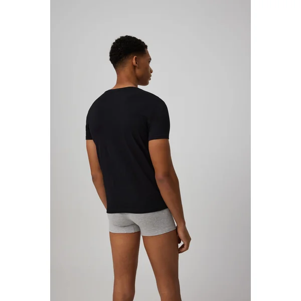 Maillot de corps noir à manches courtes