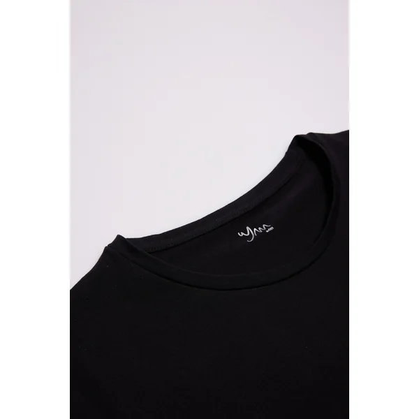 Maillot de corps noir à manches courtes