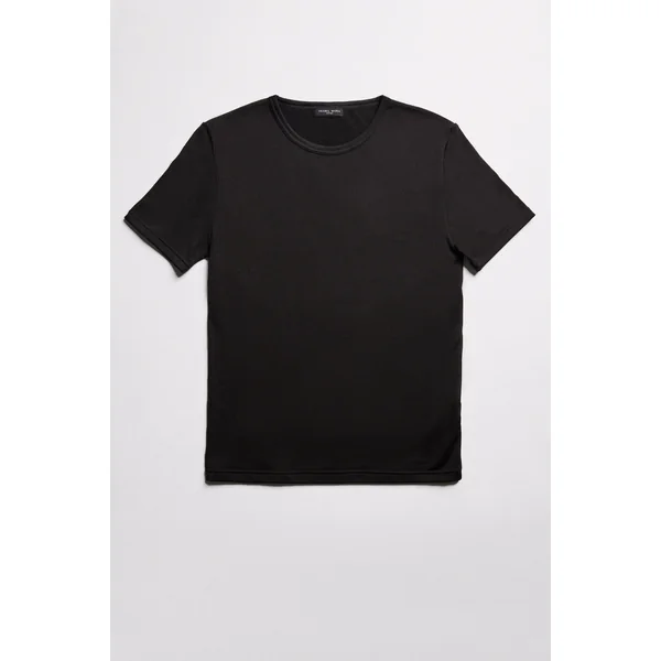 Maillot de corps thermique noir à manches courtes