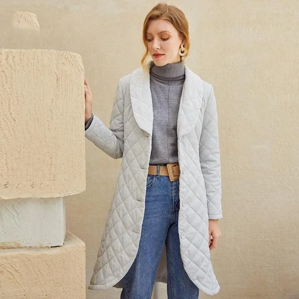 Manteau Bohème Gris Clair