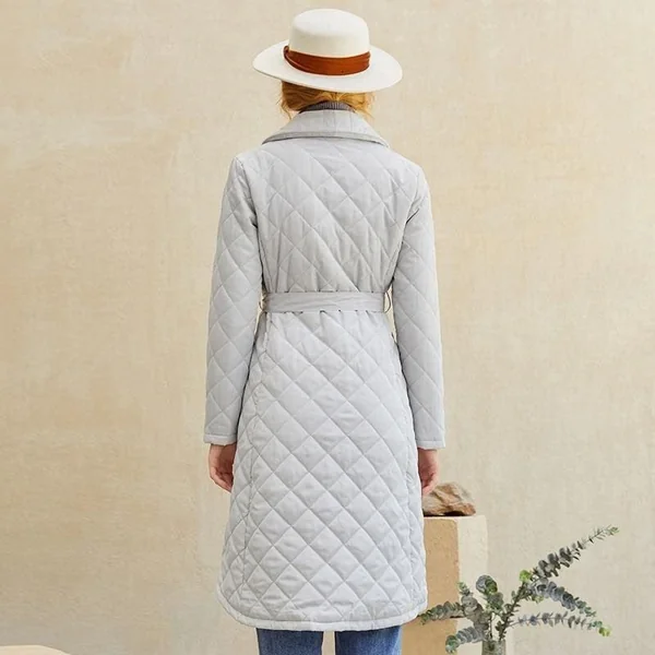 Manteau Bohème Gris Clair