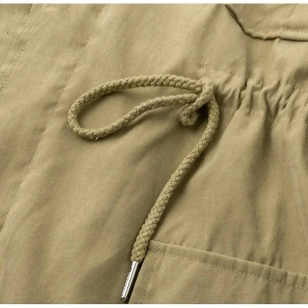 Manteau Long Bohème Kaki