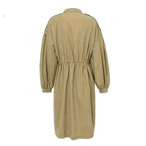 Manteau Long Bohème Kaki