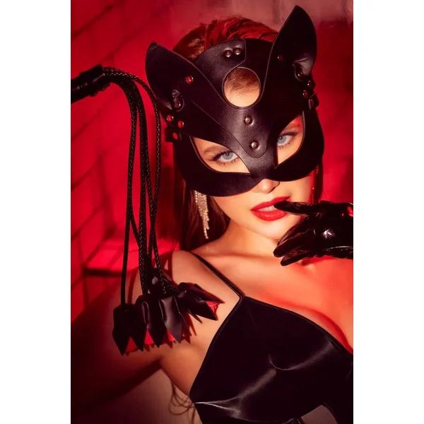 Masque félin similicuir