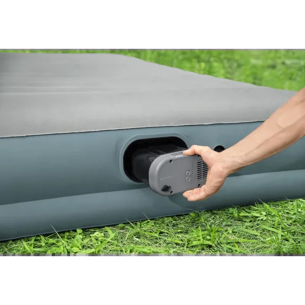 Matelas gonflable 2 personnes 203 x 152 x 36cm pompe AlwayzAire électrique gris