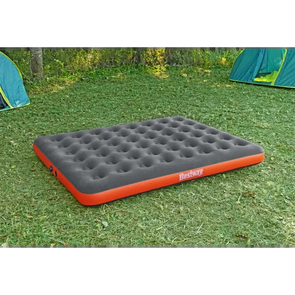 Matelas gonflable camping 2 personnes 203 x 152 x 22cm avec sac de gonflage
