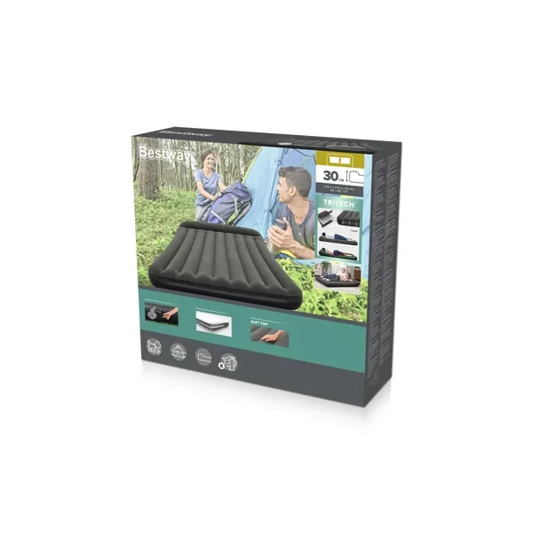 Matelas gonflable camping 2 personnes 203 x 152 x 30 cm