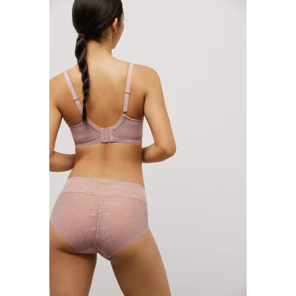 Maxi culotte invisible avec dentelle rose