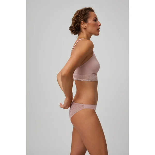 Mini culotte invisible avec dentelle rose