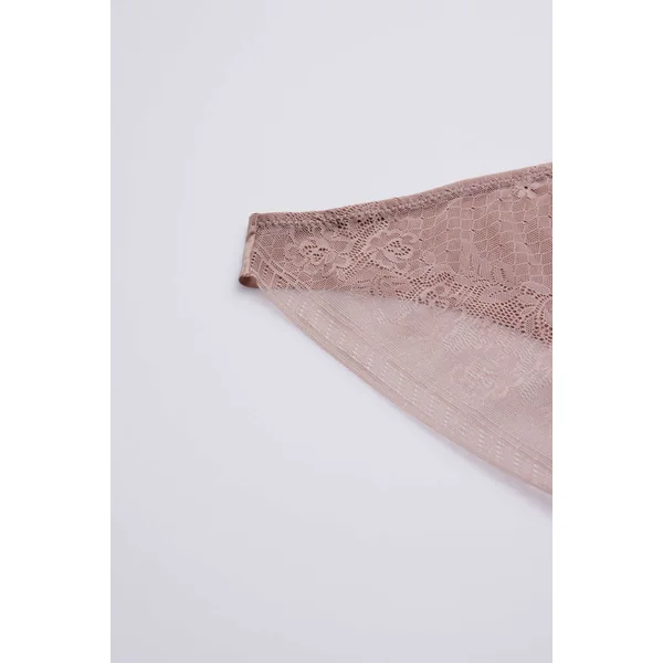 Mini culotte invisible avec dentelle rose
