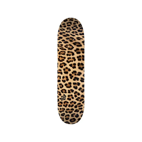 MINI LOGO DECK FIN FUR FEATHER 18 LEOPARD FUR 7.75 X 31.08