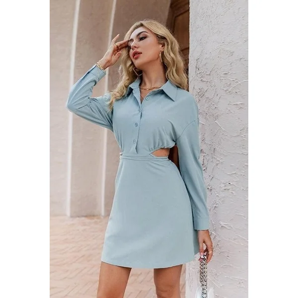 Mini Robe Bleue Vintage
