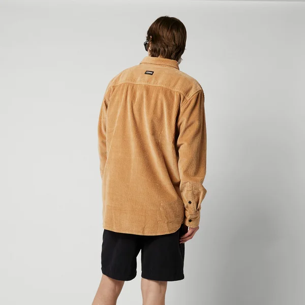 Mystic Corduroy Shirt - Slate Brown - S
